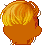 Wolf Mane Hair, orange