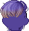 Wolf Mane Hair, purple