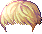 Straight-edge Bangs Hair, blonde