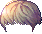 Straight-edge Bangs Hair, brown