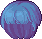 Fashionably Framed Hair, blue