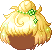 Flower Fascinator Hair, blonde