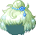 Flower Fascinator Hair, green