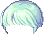 Floppy Bangs Hair, blue