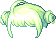Teeny Horn Hair, green