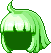 Black Star Student Hair, green