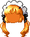 Aster Hair Mod - Black, orange