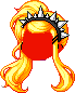 Roxxy Hair Mod - Black, orange