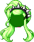Roxxy Hair Mod - Black, green