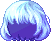 Fringed Bob Hair, blue