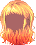 Flyaway Bangs, orange