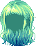 Flyaway Bangs, green