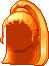 Half Up-Do Hair, orange