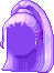 Half Up-Do Hair, purple