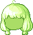 Black Cute and Nice Daughter Hair, green
