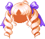 Black Healing Loli Hair, orange