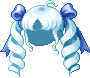 Black Healing Loli Hair, blue