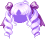 Black Healing Loli Hair, purple