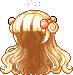 Black Flowing Locks Hair, blonde
