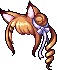 Black Kemonomimi Hair (F), brown
