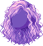 Black Poodle Hair, purple
