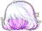 Black Snowlit Hair, purple