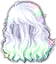 Black Foggy Snowlit Hair, green