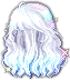 Black Foggy Snowlit Hair, blue