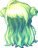 Mini Horn Hair, green