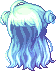 Mini Horn Hair, blue