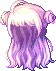 Mini Horn Hair, purple