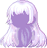 Black Butterfly Dance Hair, purple
