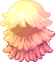 Black Pompom Hair, orange