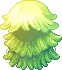 Black Pompom Hair, green