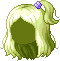 Black Puff Pony Hair, green