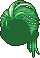 Black Cadena Copycat Hair, green