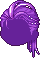 Black Cadena Copycat Hair, purple