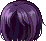 Bobbed Flora Hair, purple