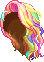 Black Prism Tresses Hair, red