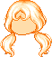 Passion Fringe Pigtails, orange