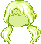 Passion Fringe Pigtails, green