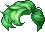 Crescent Hair, green
