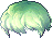 Whipped Hair, green