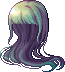 Wavy Mane Hair, green