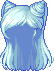 Kitty Horn Hair, blue