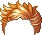 Preppy Swoosh Hair, orange