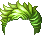 Preppy Swoosh Hair, green