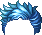 Preppy Swoosh Hair, blue