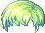 Chromatic Flip Hair, green