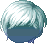 Sideswept Fringe, blue